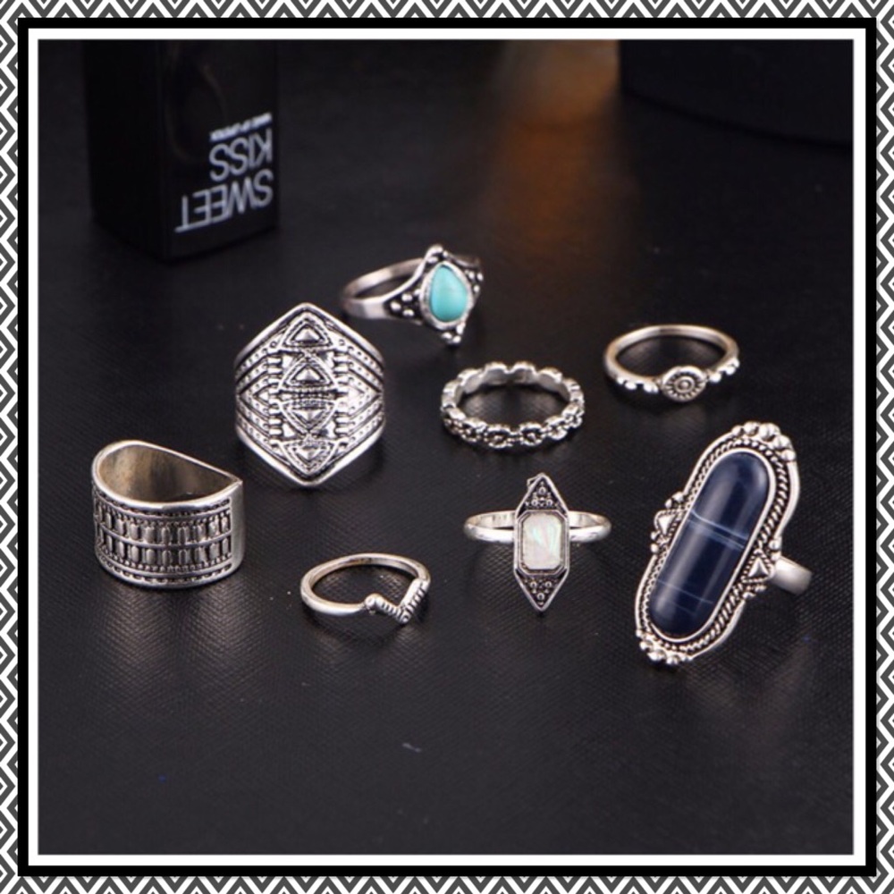 Boho Ring Set